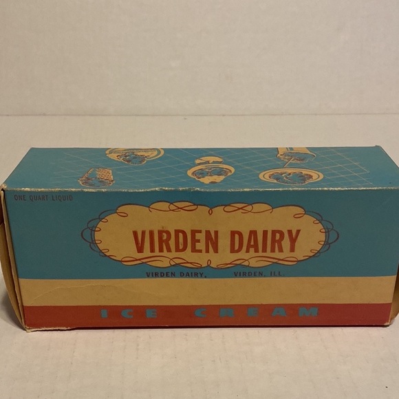 Virden Dairy Accents Vintage Virden Dairy One Quart Ice Cream Box